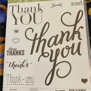 Stampin Up! Another Thank You Stamp set